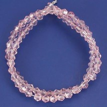 Light Amethyst Bicone Faceted Glass Beads 4mm 1 11&quot; Str - £6.20 GBP