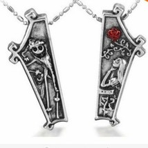 New Nightmare Before Christmas 2pc Necklace Set Couples BFF Friends Halloween  - £18.97 GBP