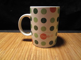 2004 Starbucks Daddy-O Slam Dunk Green &amp; Orange Polka Dot Coffee Mug Tea Cup 18  - £15.97 GBP