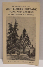 Luther Burbank Brochure Home and Gardens Santa Rosa California Vintage 1940 - £11.44 GBP