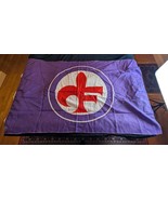 Vintage ACF Fiorentina Flag 47x35 - $29.99