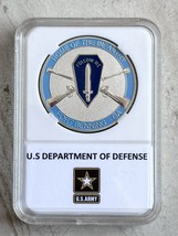 NEW  U.S. Army Home of The Infantry Fort Benning, GA Challenge Coin With Case - £13.25 GBP
