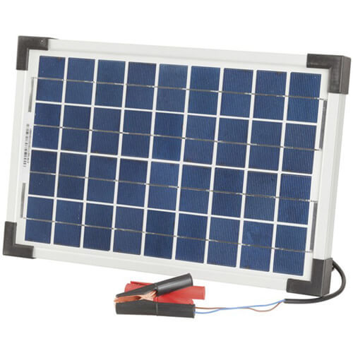  12V Monocrystalline Solar Panel with Clips/Lead - 10W - $122.52