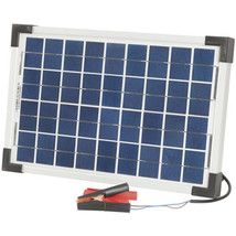  12V Monocrystalline Solar Panel with Clips/Lead - 10W - £96.81 GBP