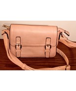 Authentic OKPTA Purse Polyester Leather Peach Handbag Crossbody Adjustab... - £16.84 GBP