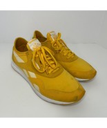Reebok Shoes Womens 11 Classic Running Sneakers Yellow Lace Up Low Top R... - $44.79 CAD