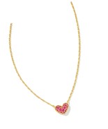 Pave Crystal Heart Necklace - £330.04 GBP