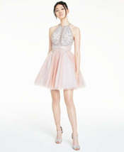 Glamour by Terani Juniors Beaded Tulle Dress, Various Sizes - £151.05 GBP