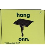 Hang Onn 6&quot; TV Mounted Shelf Holds Up To 15lb New - £9.24 GBP