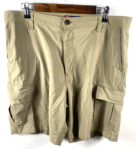 Ralph Lauren Chaps Shorts Size 36 Mens Tan Khaki Dri Fit Tech Short Pockets - £29.06 GBP