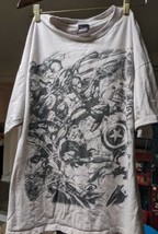 Mad Engine Black And Gray Marvel Spiderman - Captain America - Tshirt  - £13.41 GBP
