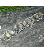 Labradorite sterling silver link bracelet - €25,61 EUR