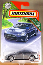 2018 Matchbox 29/125 MBX Road Trip 19/35 TESLA MODEL S Gray w/Split 10 Spokes - £14.86 GBP