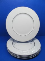 Royal Doulton Argenta Set Of 5 White 10 5/8&quot; Dinner Plates Unused Condition - £39.11 GBP