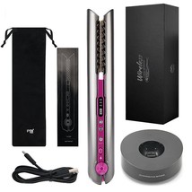 Usb Wireless Charging Straight Hair 2 In 1 Curling lron Splint Hair Straightener - £54.35 GBP