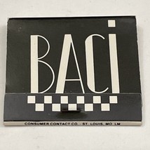 Vintage Matchbox Cover   Baci  The Italian Restaurant   Boca Raton, Florida  gmg - £9.86 GBP