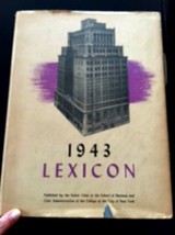 WWII 1943 Lexicon  NYC College Yearbook School of Business &amp; Civic Admin... - $74.25