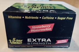 5 Hour Energy Strawberry Watermelon Extra Strength Shots Five Hr 12 Cr ex 2025 - £25.70 GBP
