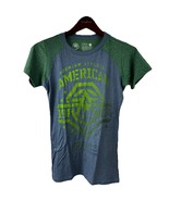 American Fighter Womens T-Shirt New Mexico S heather Blueberry Green FW5772 - $343.56 MXN