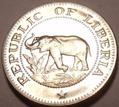 Rare Proof Liberia 1970 5 Cents~Elephant~Ship~Bird~Palm Tree~3,464 Minte... - £6.39 GBP