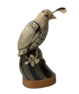 Quail Statue by Barry Stein Carved Horn Signed 8.5&quot; - €102,31 EUR