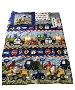 Vehicle And Roadway Twin Size Comforter, Flat Sheet And 2 Pillow Cases - $715.03 MXN