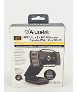 Aluratek 2K HD Webcam Dual Stereo Noise Cancelling Microphone Auto Focus... - $27.37 CAD