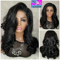 Ella Mae&quot; Black 13X4 HD Transparent Swiss Lace Frontal, Preplucked W/Baby Hairs, - £65.90 GBP