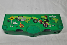 Smiggle Green Motorcycle Fun Accessory Pop Out Pencil Case Ruler Tape Scissors - £11.75 GBP