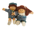 VINTAGE 1985 CABBAGE PATCH KIDS BOY + GIRL TWINS BROWN HAIR + EYES PACIF... - £66.10 GBP