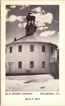 Old Round Church Richmond Vermont Postcard Unposted - £7.91 GBP