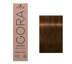 Schwarzkopf IGORA ROYAL Absolutes Hair Color, 8-60 Light Blonde Chocolate Natura