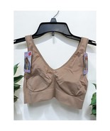Hanes Cozy Seamless Pullover Beige Bra Wirefree Flex Fit Size Medium NWT - $21.71 CAD