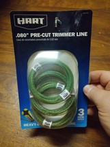NEW HART PRE-CUT HEAVY DUTY TRIMMER LINE COILS .080 - PACK OF 3 - $10.79