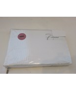 Charisma SAMARA Pintuck White Tailored Pleated King Bedskirt NIP 18in Drop - $46.99