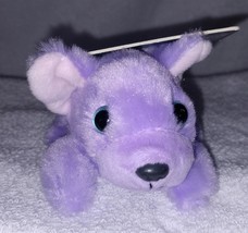 Russ Petooties Lilac Colored Puppy Mini Plush 5&quot; New - £7.69 GBP