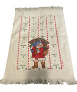 Vtg Fine Fashion Towels Christmas Santa Season Greetings Tea Cottage Cor... - $245.22 MXN