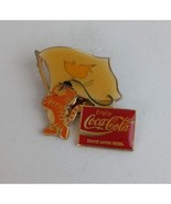 Vintage Coca-Cola Olympic Tiger With International Flag Cyprus Cypress H... - $15.35