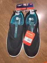 Speedo womens black aqua skimmer water shoes 5/6  - $15.20