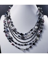 Lia Sophia Faux Pearl Multi-Strand Beaded 18&quot;- 21&quot; Necklace Multicolor - $22.50