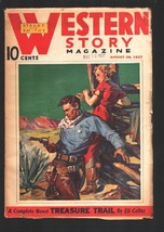 Western Story 8/28/1937-Gunfight cover art-Nick Eggenhofer interior art-&quot;Cove... - £83.37 GBP