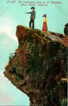 Vtg Postcard 1900-10 The Overhanging Rock on Mt. Tamalpais Marin County CA - £9.36 GBP