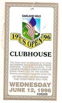 1996 US Open ticket Wednesday June 12th Practice Round Oakland Hills Steve Jones - £150.34 GBP