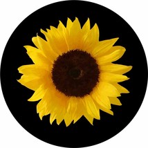 Artsy Sunflower Spare Tire Cover ANY Size, ANY Vehicle,Trailer, Camper RV - £67.94 GBP