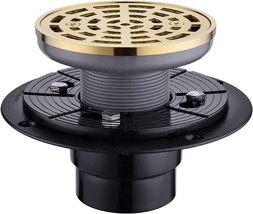 Random Round Shower Drain Sus304 Stainless Steel Brushed Gold Shower Drain 4 - $51.74