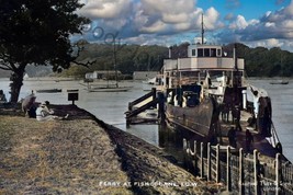 iwc0209 - Fishbourne - Car Ferry Hilsea waiting to load Isle of Wight- print 6x4 - £2.20 GBP