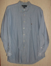 Excellent Mens Ralph Lauren &quot;Yarmouth&quot; Blue Oxford Shirt Size 17 1/2 - 35 - £22.04 GBP