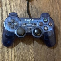 Playstation 2 (PS2) Blue Dualshock Analog Controller Model SCPH-10010 - TESTED - £19.77 GBP