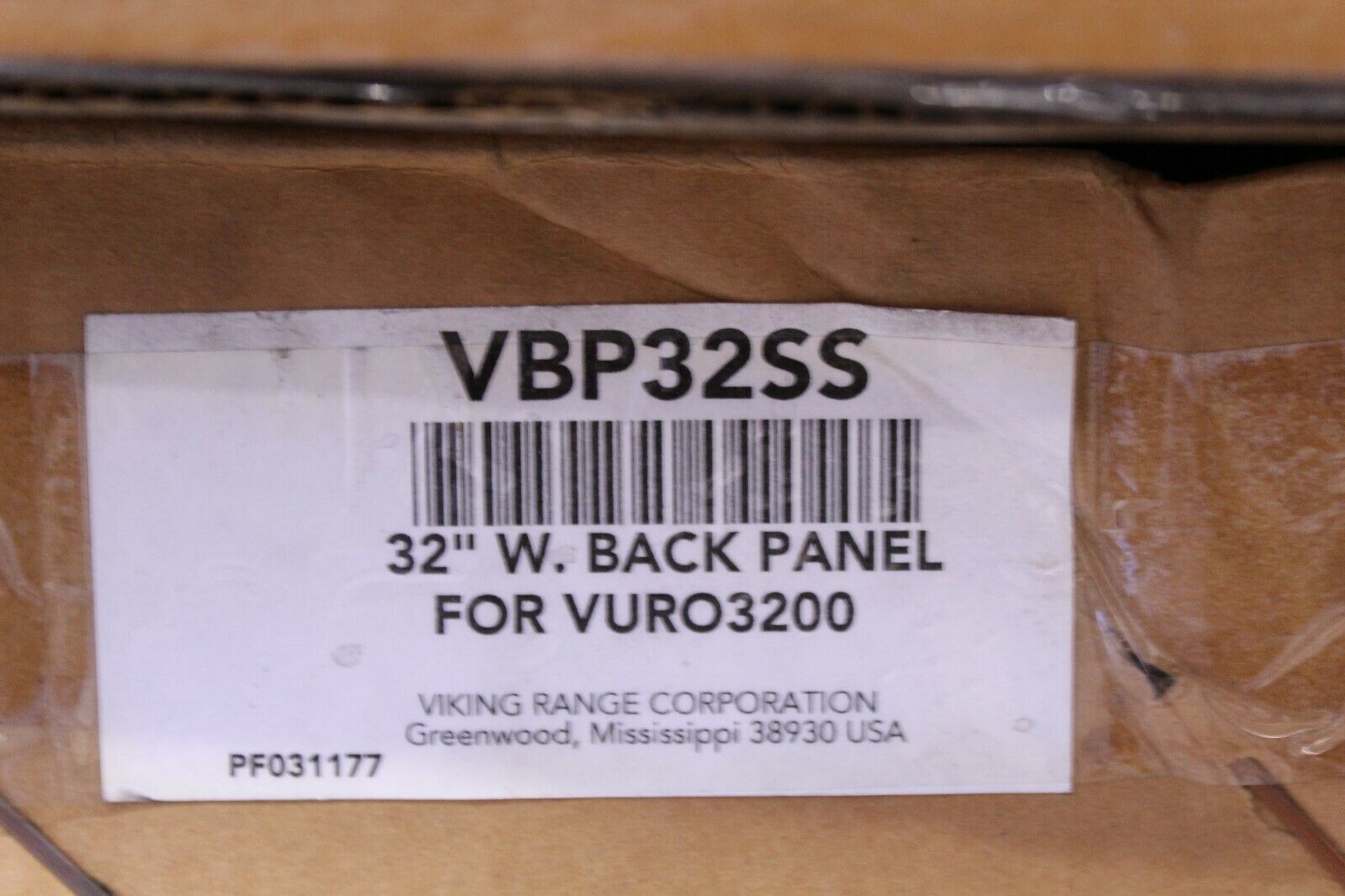 32" Viking VBP32SS Stainless Steel Back Panel - $200.00