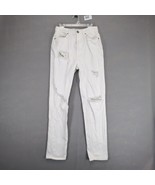 BDG Urban Outfitters White Denim Mom Jeans, W25 High Waist Slim Leg Dist... - $26.46 CAD